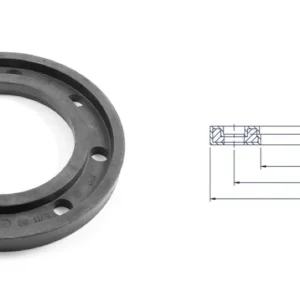 Фланец накидной, металлический с покрытием из полипропилена D50DN40 PN10/16